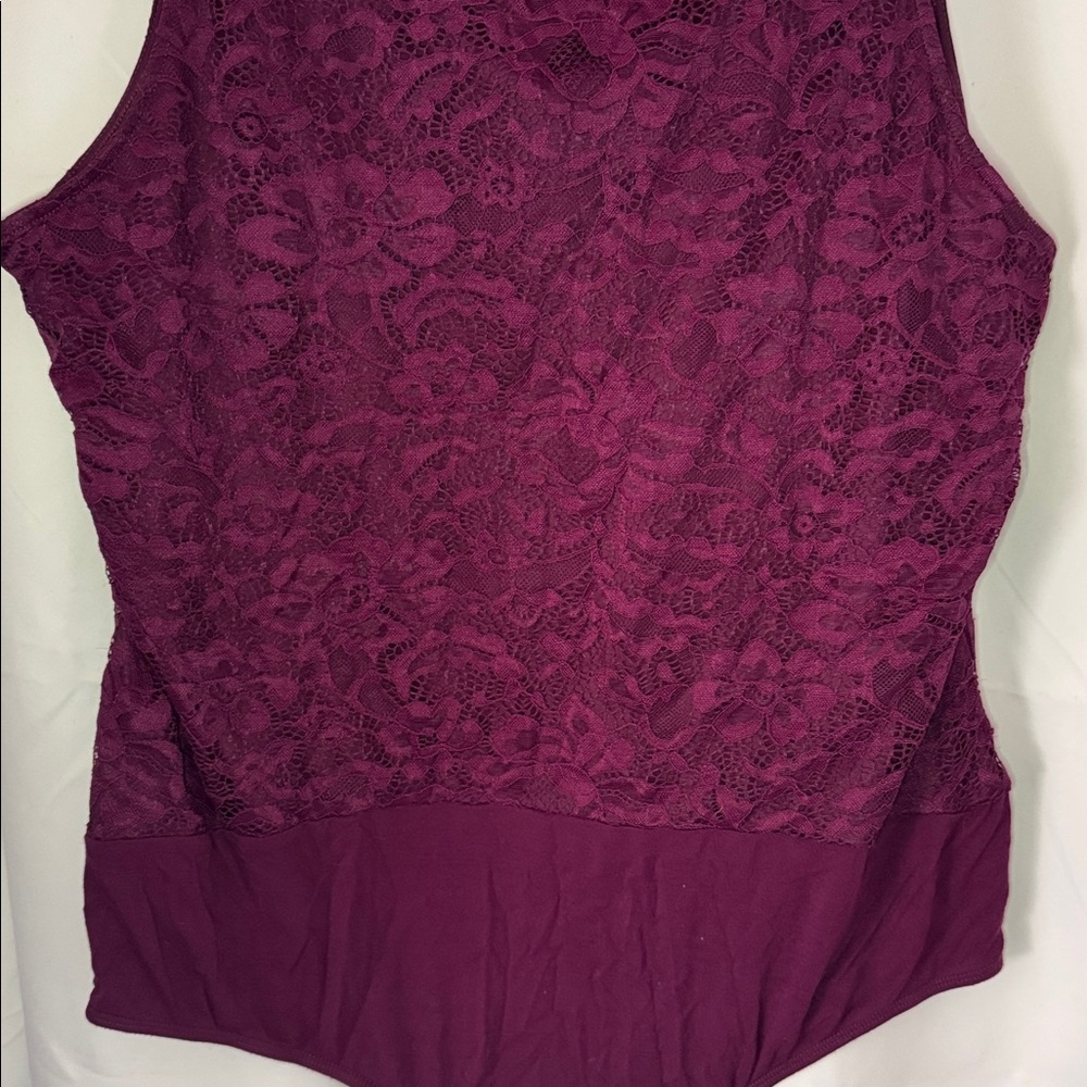 Torrid Bodysuit Womens 3x Lace Corset Lace Up Sleeveless - Picture 9 of 14